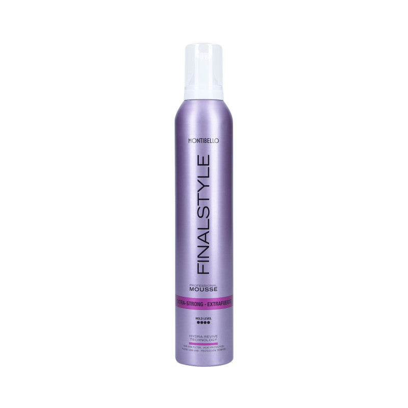 MONTIBELLO FINALSTYLE EXTRA STRONG FOAM Mousse hydratante très puissante pour coiffer les cheveux 320ml