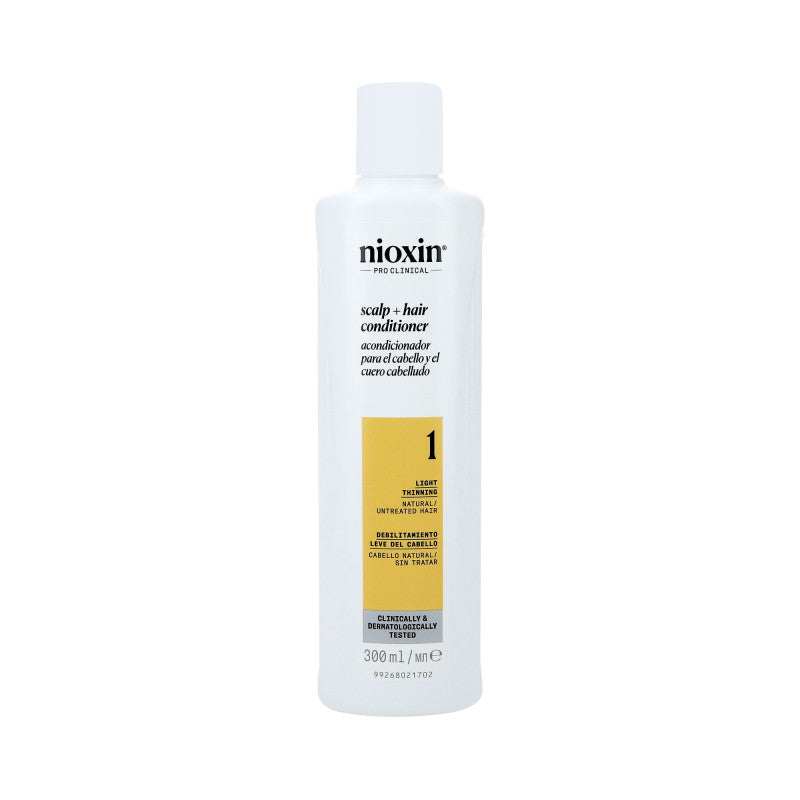 NIOXIN PRO CLINICAL 1 Posilující kondicionér pro přirozené a mírně řídnoucí vlasy 300 ml