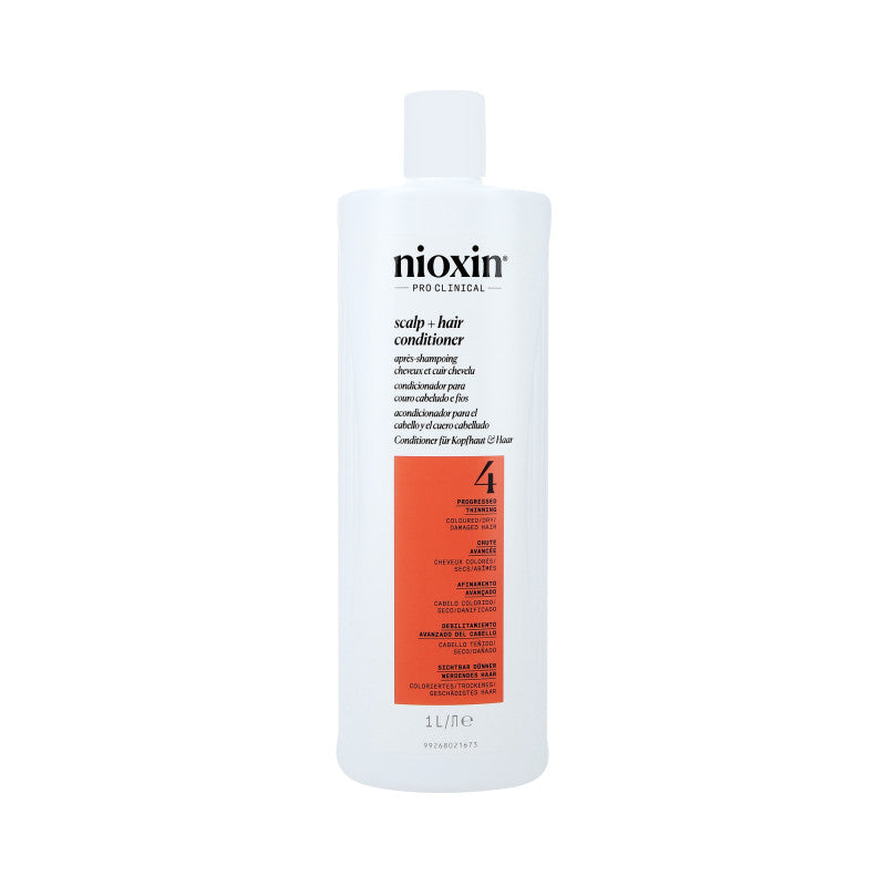 NIOXIN PRO CLINICAL 4 Posilující kondicionér pro barvené vlasy s progresivním ztenčováním 1000 ml