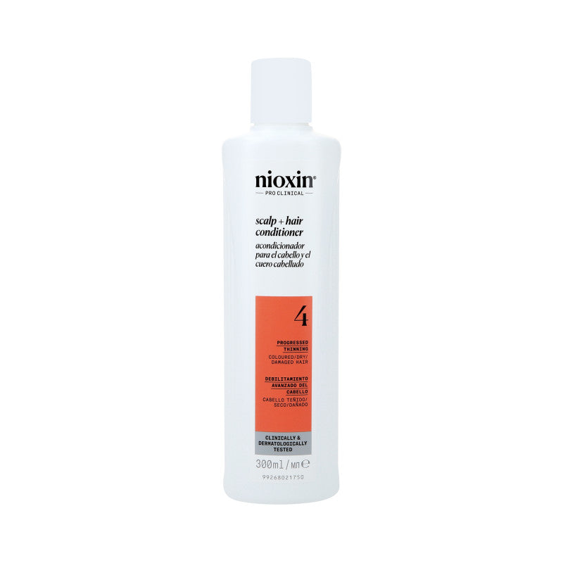 NIOXIN PRO CLINICAL 4 Posilující kondicionér pro barvené vlasy s progresivním zeslabováním 300 ml
