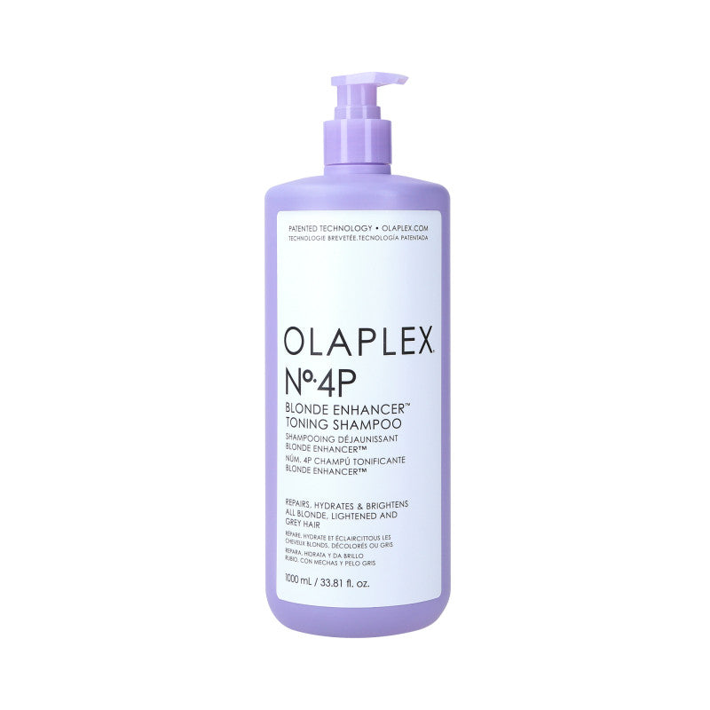 OLAPLEX NO.4P BLONDE ENHANCER Fialový tónovací šampon pro blond vlasy 1000 ml