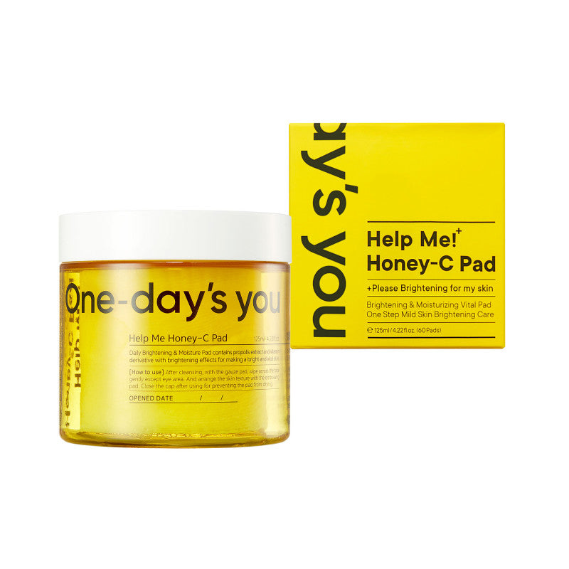 ONE-DAY’S YOU HELP ME HONEY-C PAD Rozjaśniające płatki tonizujące 125 ml (60 szt.)