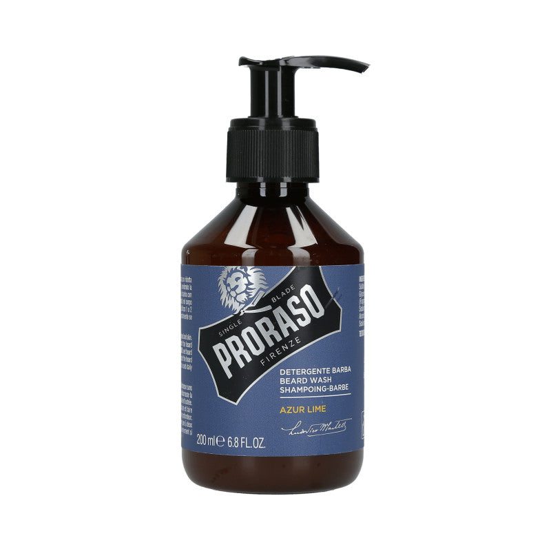 PRORASO SINGLE BLADE Azur Lime Beard šampon 200ml