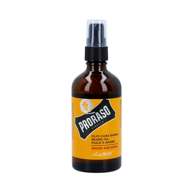 PRORASO YELLOW WOOD&SPICE BEARD OIL Odżywczy olejek do brody 100 ml