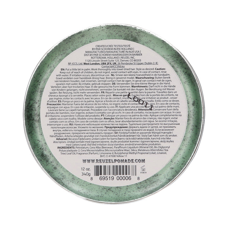 REUZEL Green Pommade de cire verte pour cheveux 340 g #2
