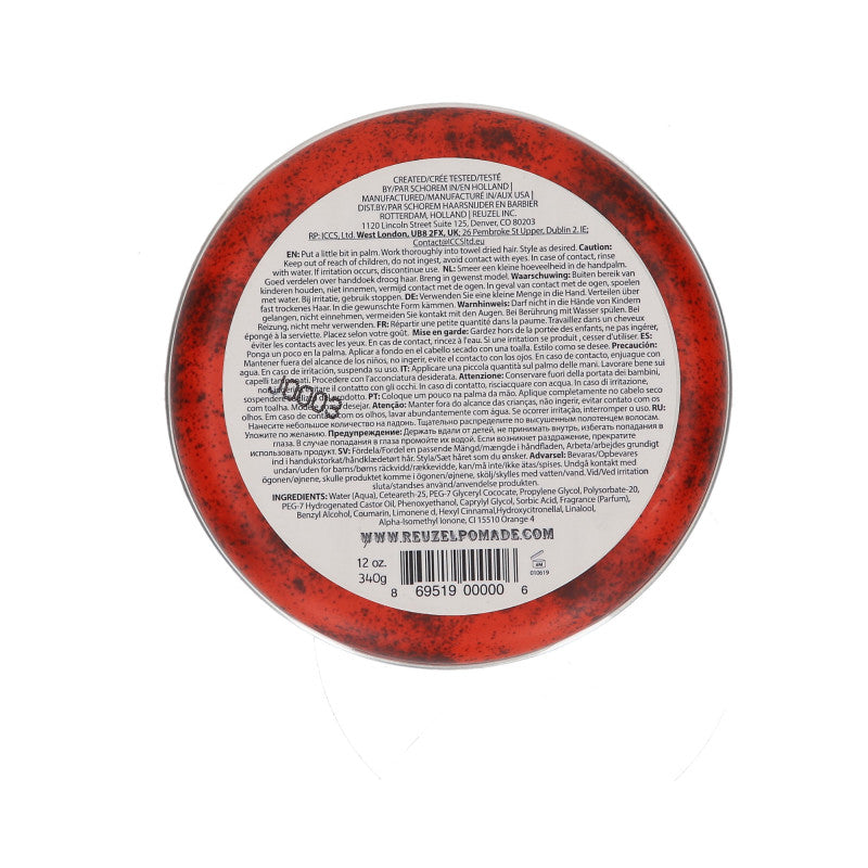 REUZEL Red Czerwona pomada wodna do włosów 340 g #2