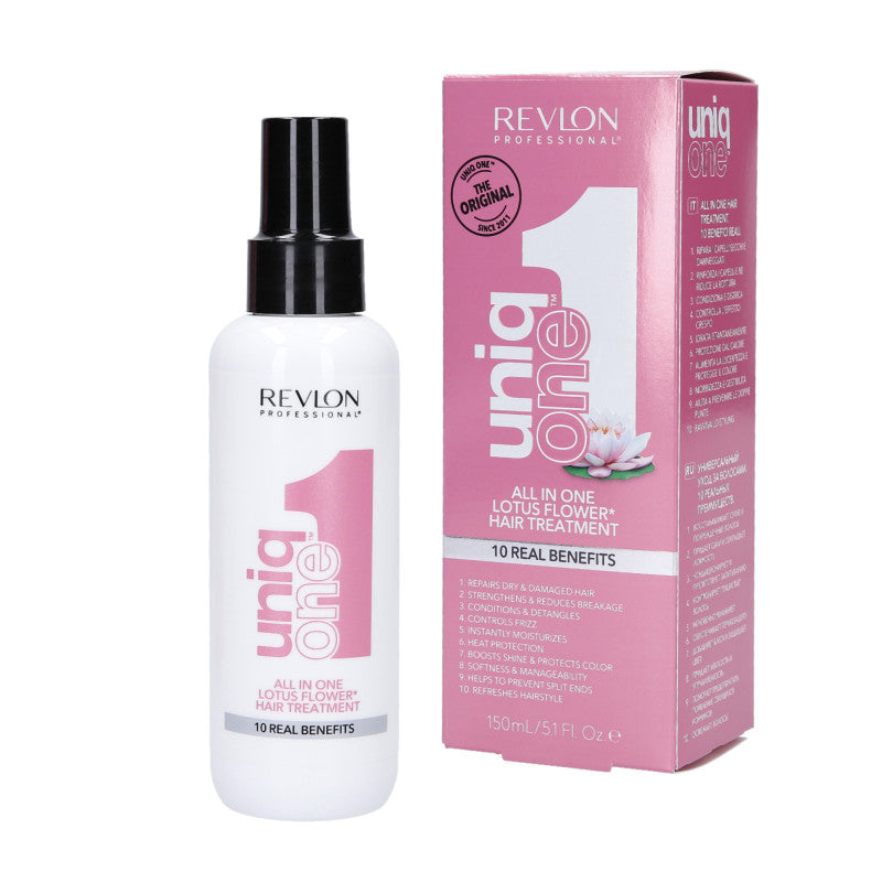 REVLON PROFESSIONAL UNIQ ONE TOUT EN UN TRAITEMENT CHEVEUX LOTUS Spray soin régénérant 150 ml