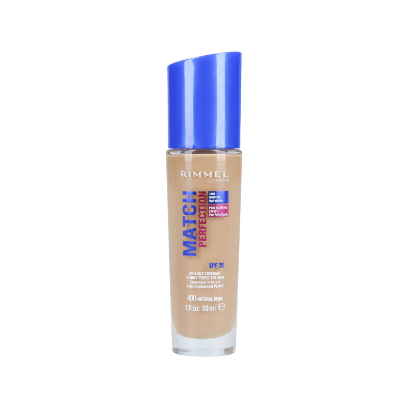 RIMMEL MATCH PERFECTION Podkład kryjący SPF20 400 Natural Beige 30 ml