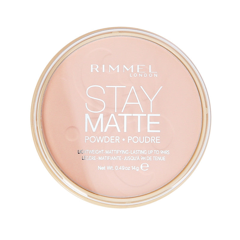 RIMMEL STAY MATTE LONG LASTING Matujący puder prasowany 002 Pink Blossom 14 g