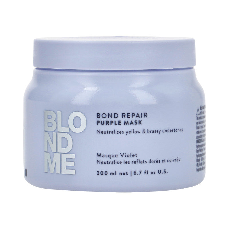 SCHWARZKOPF BLONDME BOND REPAIR PURPLE Neutralizační maska ​​pro šedivé a blond vlasy 200 ml