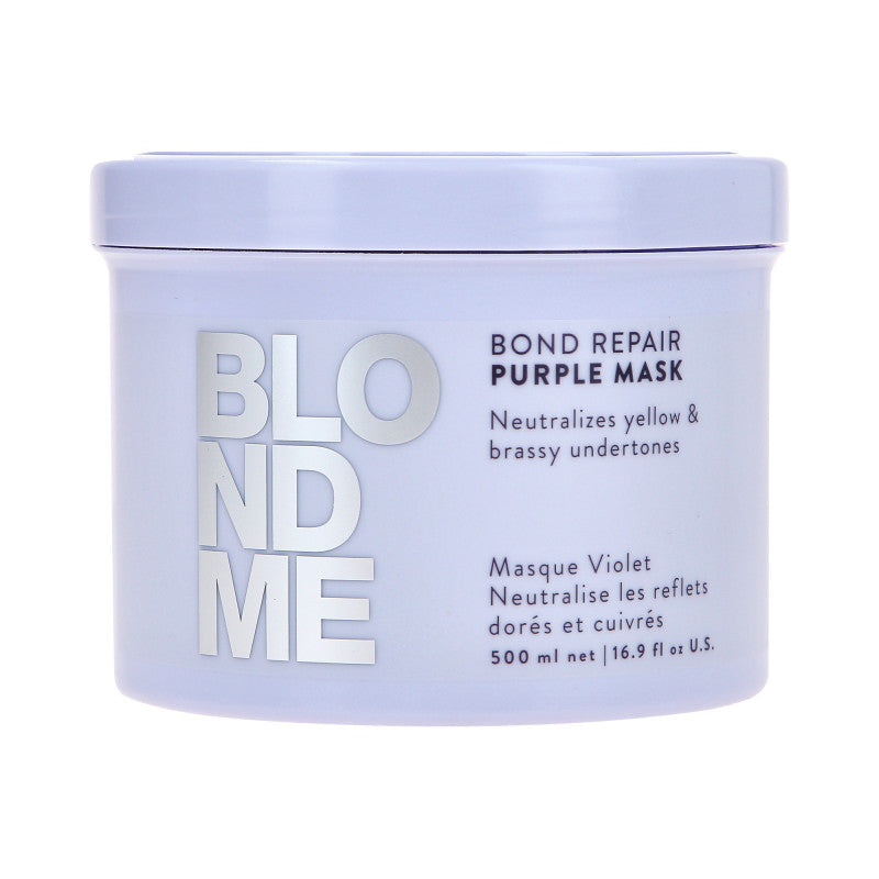 SCHWARZKOPF BLONDME BOND REPAIR PURPLE Neutralizační maska pro šedivé a blond vlasy 500 ml