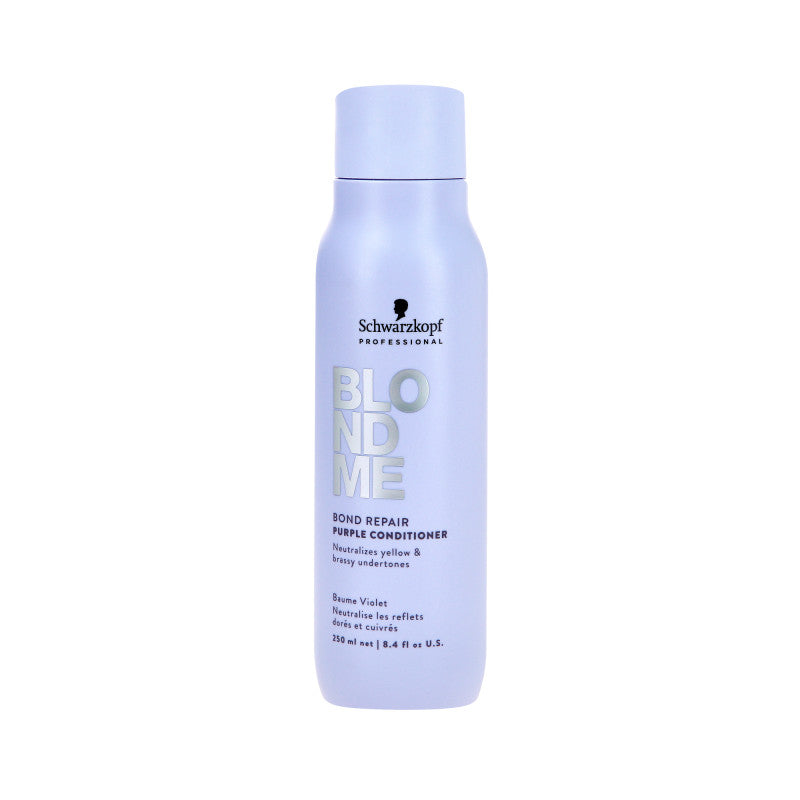 SCHWARZKOPF BLONDME BOND REPAIR PURPLE Neutralizująca odżywka do włosów siwych i blond 250 ml