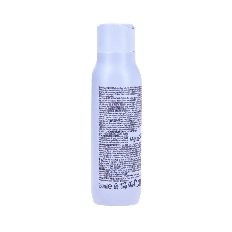 SCHWARZKOPF BLONDME BOND REPAIR PURPLE Neutralizująca odżywka do włosów siwych i blond 250 ml #2