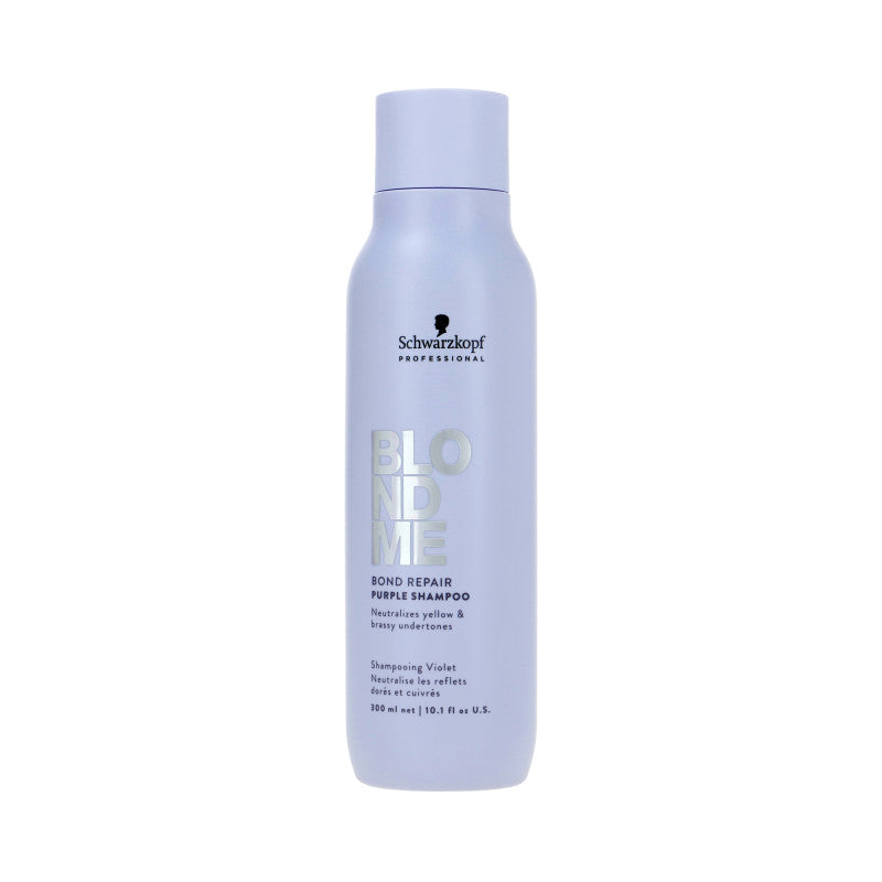 SCHWARZKOPF BLONDME BOND REPAIR PURPLE Neutralizační šampon pro šedivé a blond vlasy 300 ml