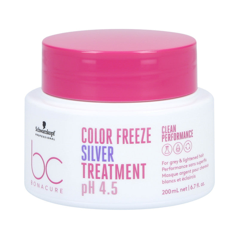 SCHWARZKOPF PROFESSIONAL BC COLOR FREEZE  Silver Maska do włosów farbowanych i siwych 200 ml
