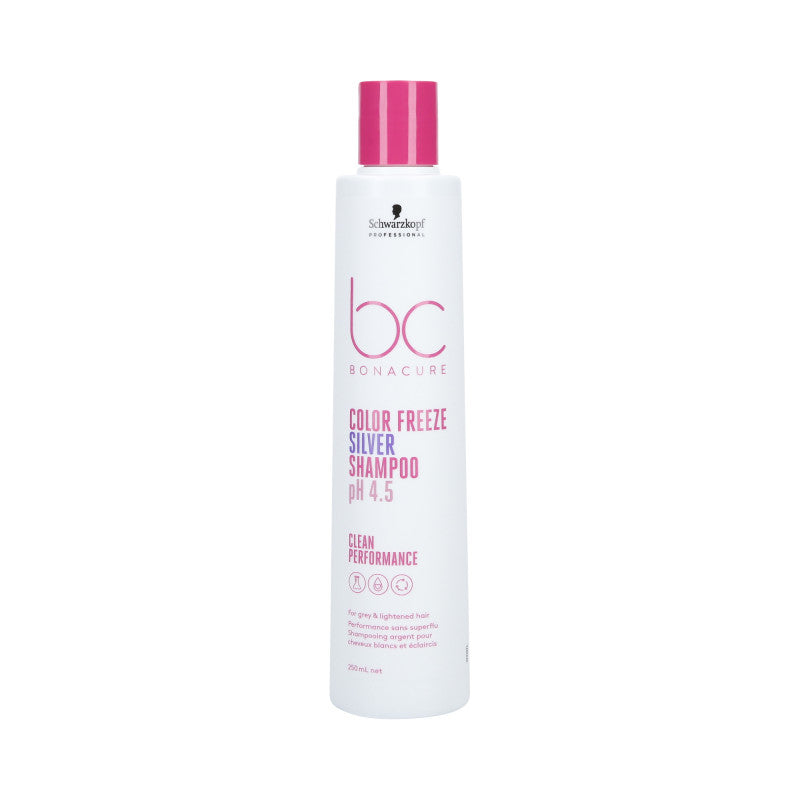 SCHWARZKOPF PROFESSIONAL BC COLOR FREEZE Silver Šampon pro barvené a šedivé vlasy 250 ml