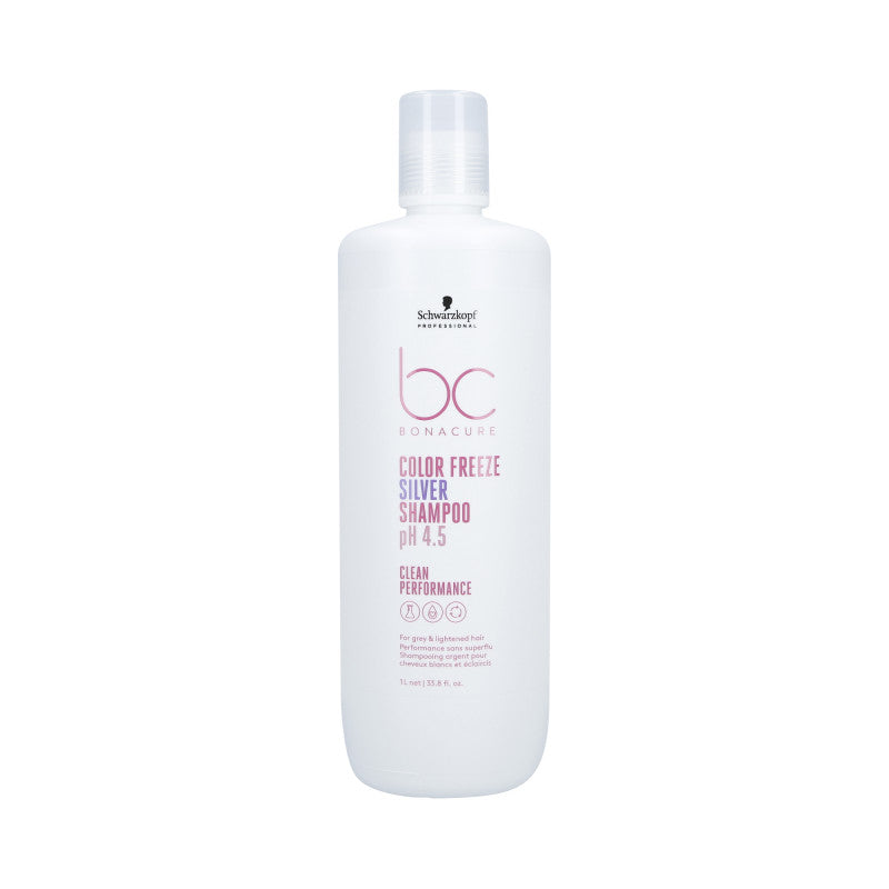 SCHWARZKOPF PROFESSIONAL BC COLOR FREEZE SILVER Šampon pro šedivé a blond vlasy 1000 ml