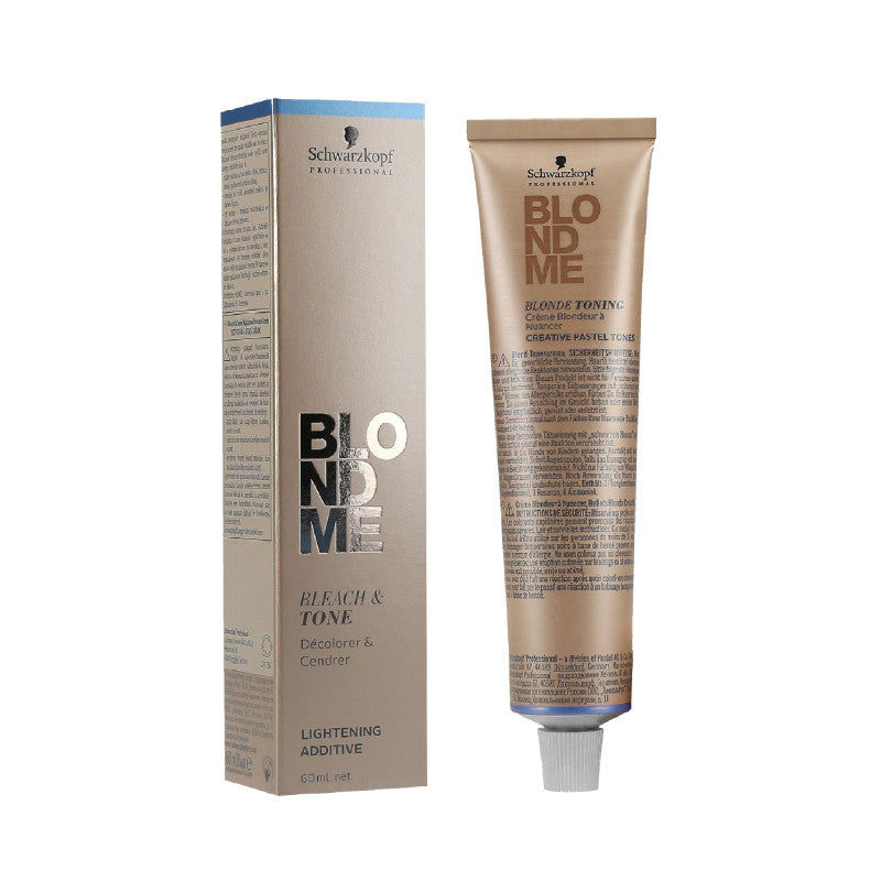 SCHWARZKOPF PROFESSIONAL BLONDME Bleach&Tone Tónovací a rozjasňující krém pro blond vlasy 60ml