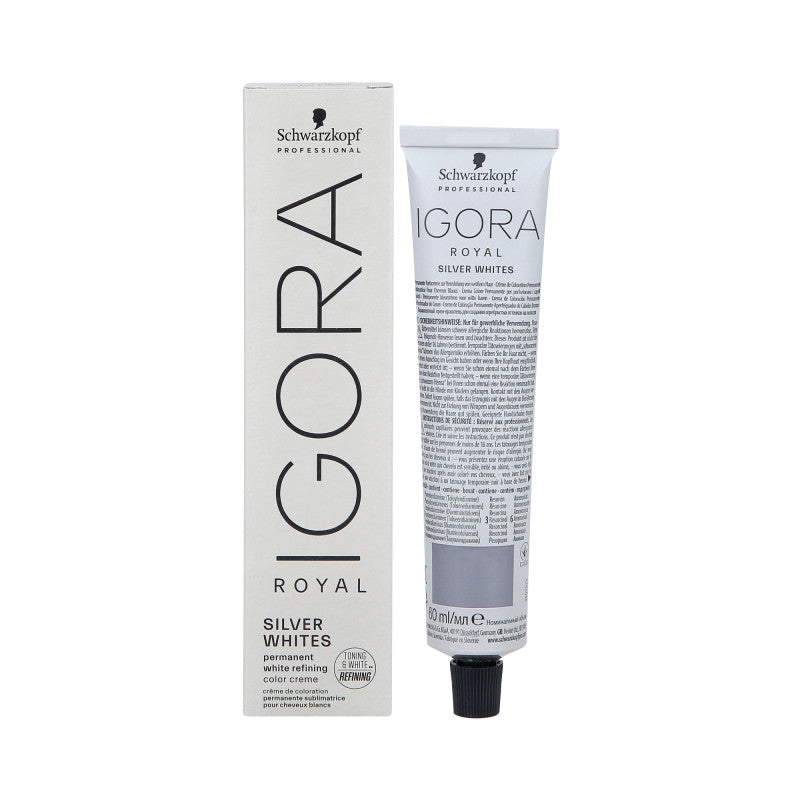 SCHWARZKOPF PROFESSIONAL IGORA ROYAL Absolutes Silver White Silver barva na vlasy 60 ml