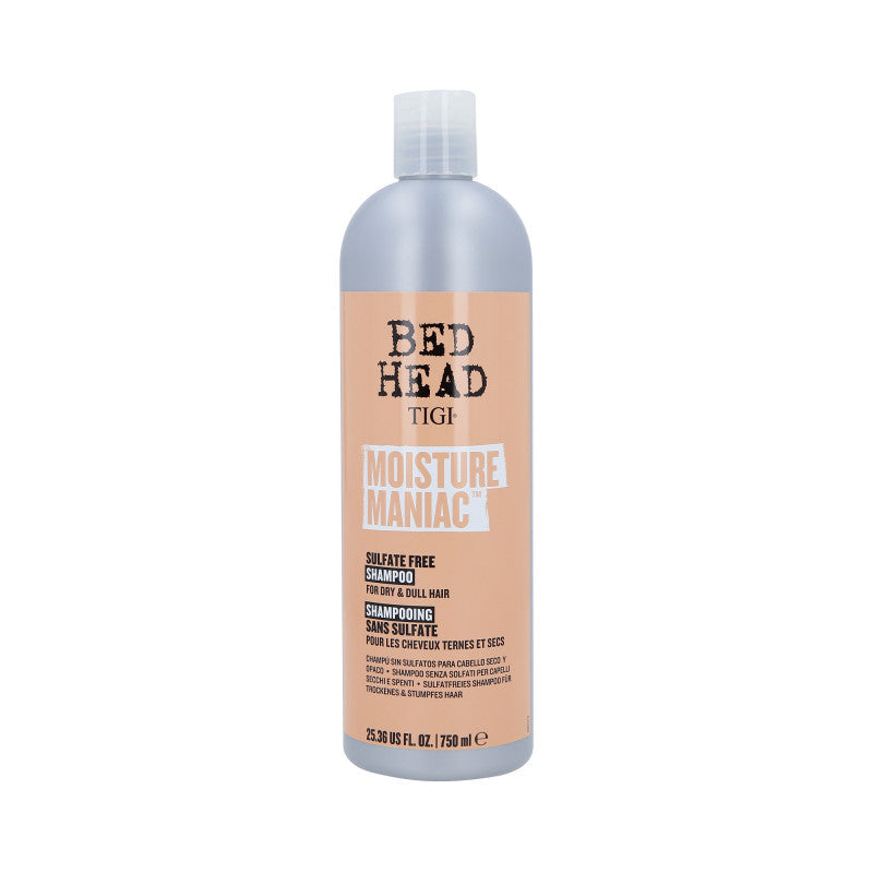 TIGI BED HEAD MOISTURE MANIAC Głęboko nawilżający szampon do włosów suchych 750 ml