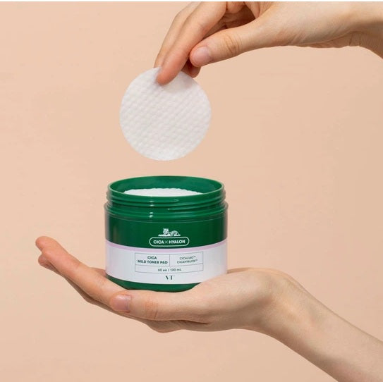 VT COSMETICS CICA MILD TONER PAD Exfoliační polštářky 60 ks. #2
