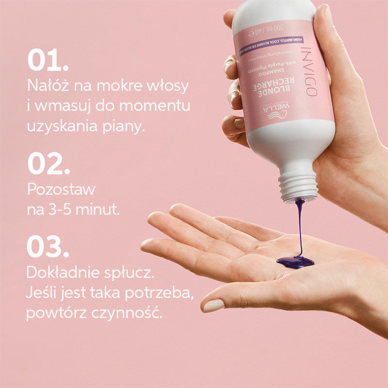 WELLA PROFESSIONALS INVIGO BLONDE RECHARGE PURPLE Šampon pro blond vlasy 500 ml #4