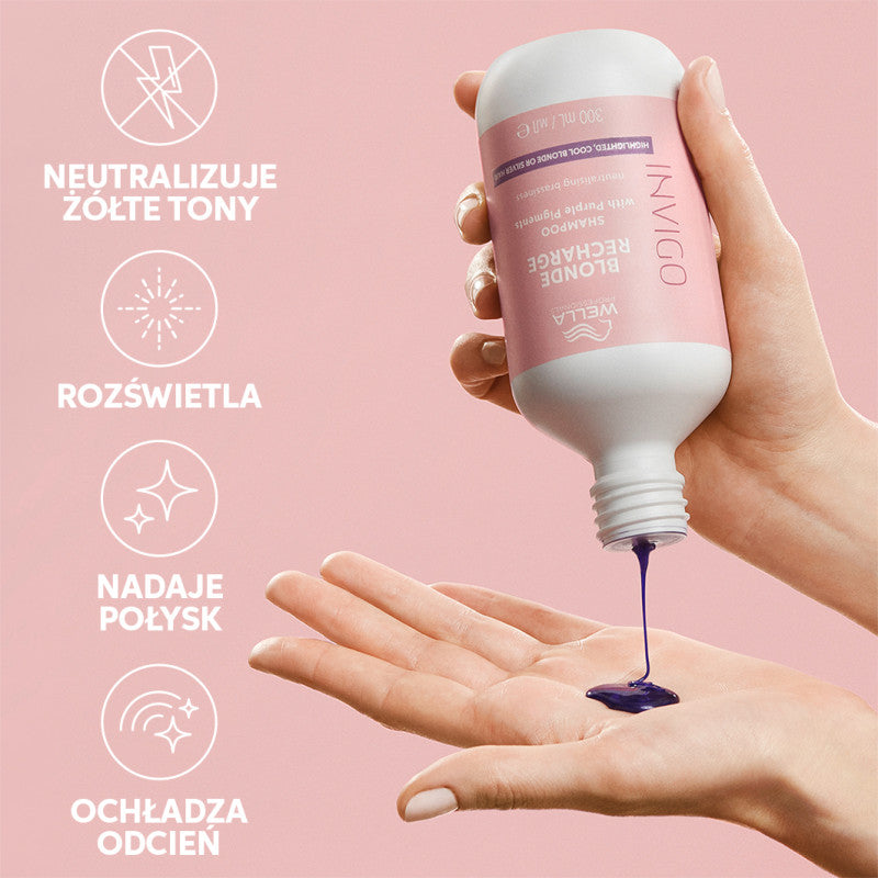 WELLA PROFESSIONALS INVIGO BLONDE RECHARGE PURPLE Šampon pro blond vlasy 500 ml #5
