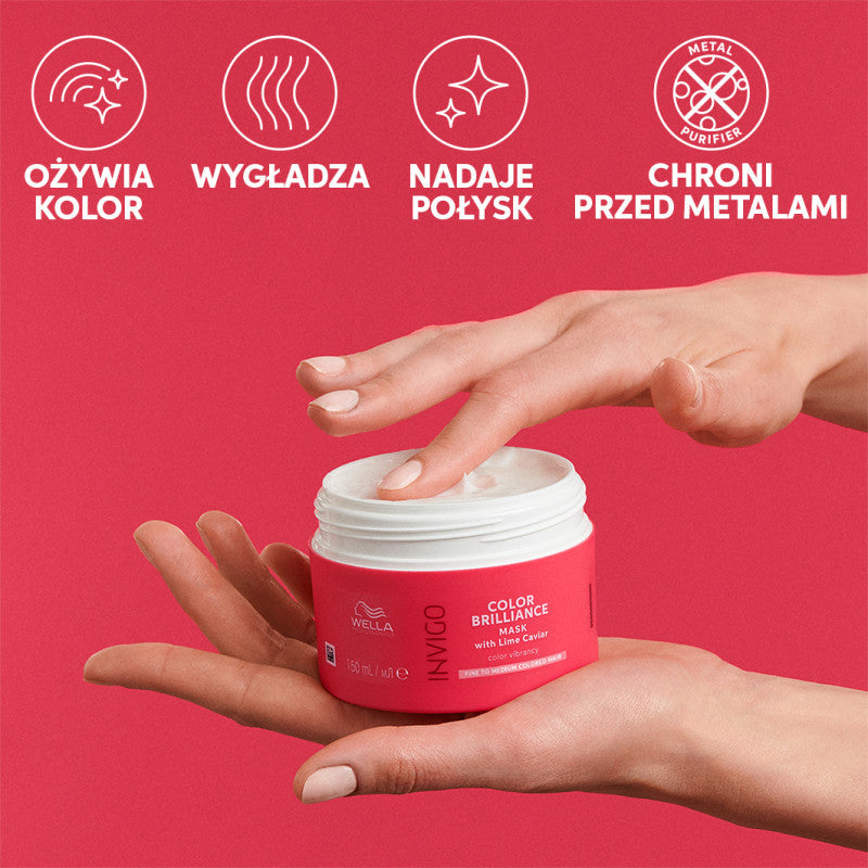 WELLA PROFESSIONALS INVIGO COLOR BRILLIANCE Maska do włosów cienkich 500 ml #4