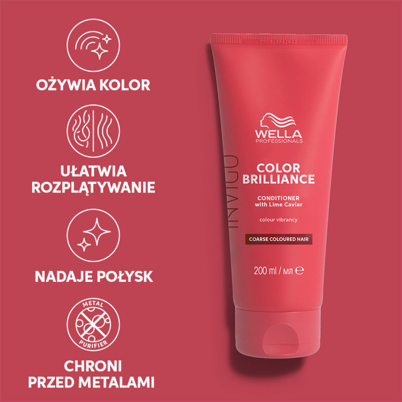 WELLA PROFESSIONALS INVIGO COLOR BRILLIANCE Odżywka do włosów grubych 200 ml #2