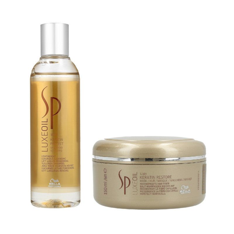WELLA SP LUXE OIL Keratynowy zestaw do włosów szampon 200 ml+maska 150 ml