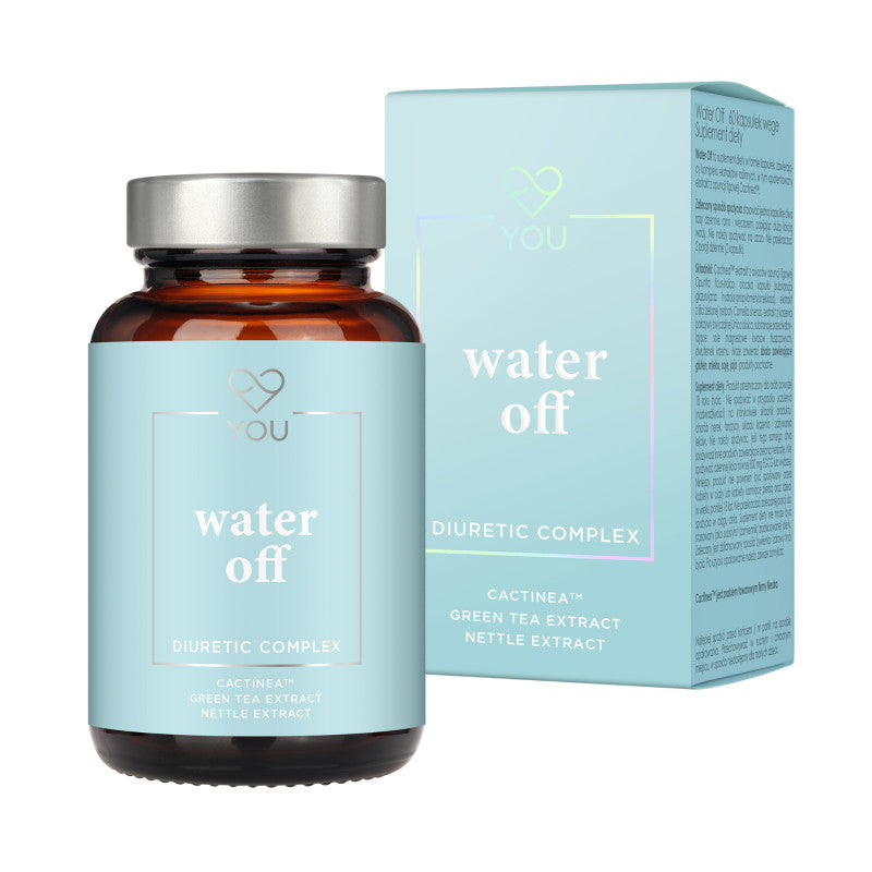 YOU WATER OFF Nahrungsergänzungsmittel gegen Wassereinlagerungen, 60 Kapseln